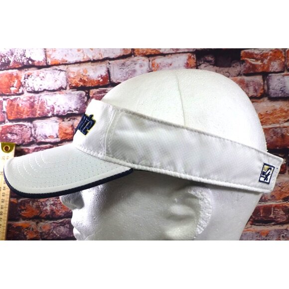 Wingate Embroidered White Sports Visor Hat The Game Adjustable Fit - Picture 5 of 8